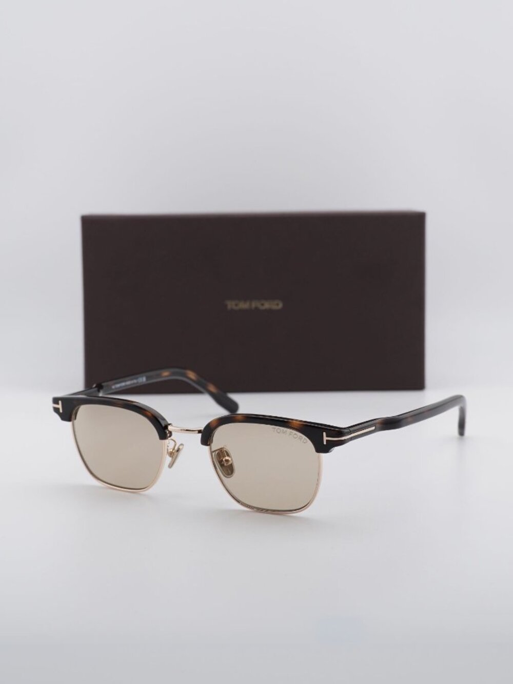 Tom Ford FT1119-D 52A Browline Sunglasses - Brown/Dark Havana